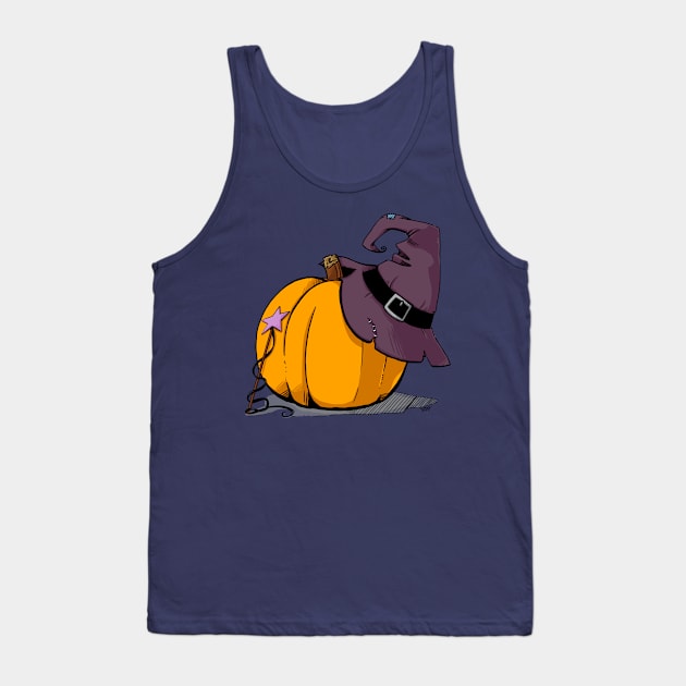 Pumpkin & Spice & Everything Halloween Tank Top by Lab Reject Studios